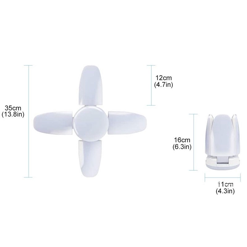 LAMPU MINI FAN BLADE LED BULB NEW LAMPU LIPAT MODEL KIPAS 28W