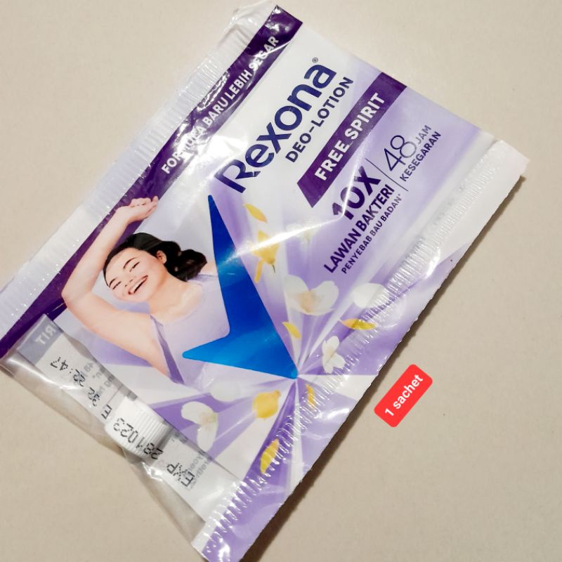 Rexona sachet deolotion free spirit 1 sachet