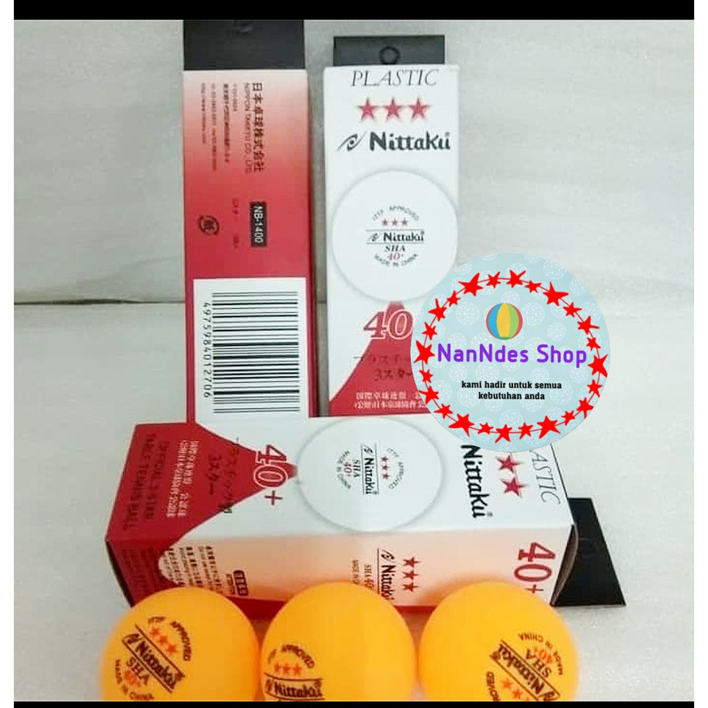 Bola Pingpong Nittaku isi 3 bola