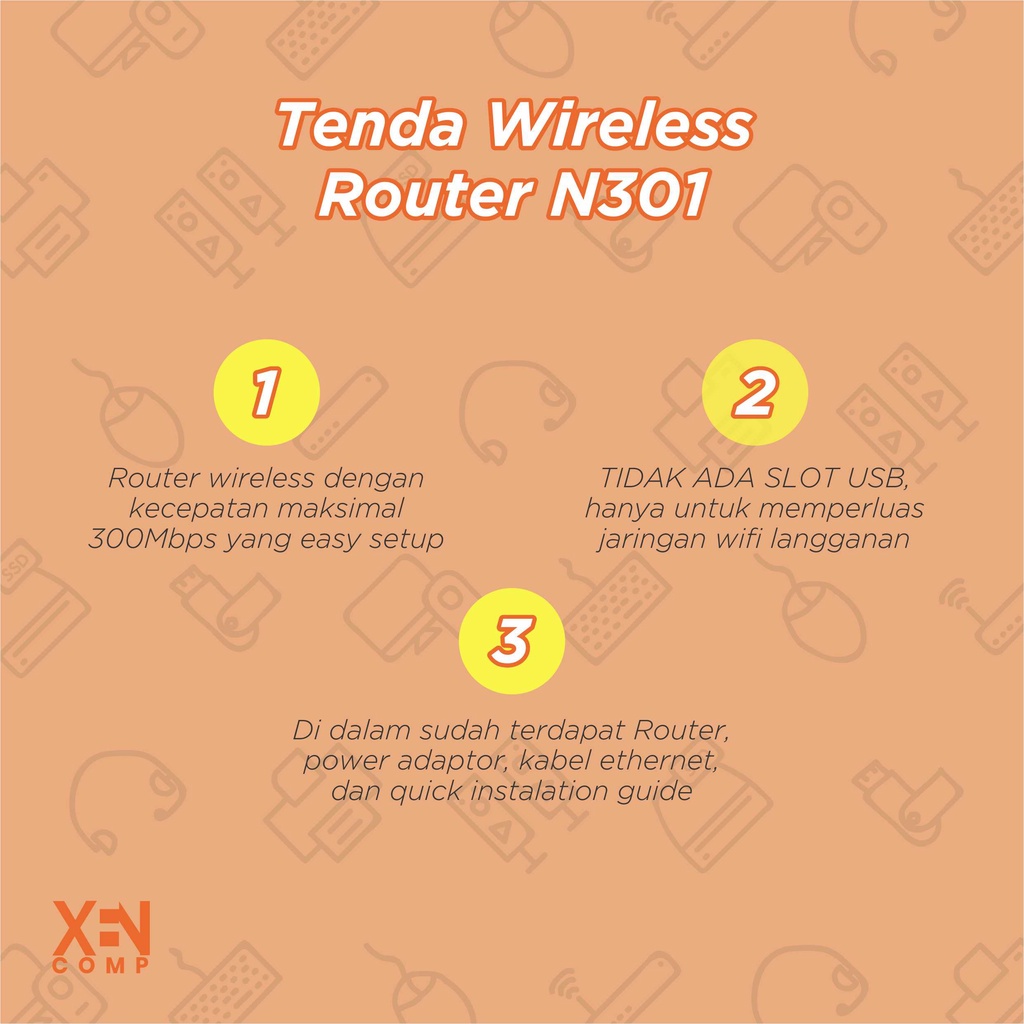 Tenda N301 Wireless N300 Easy Setup Router