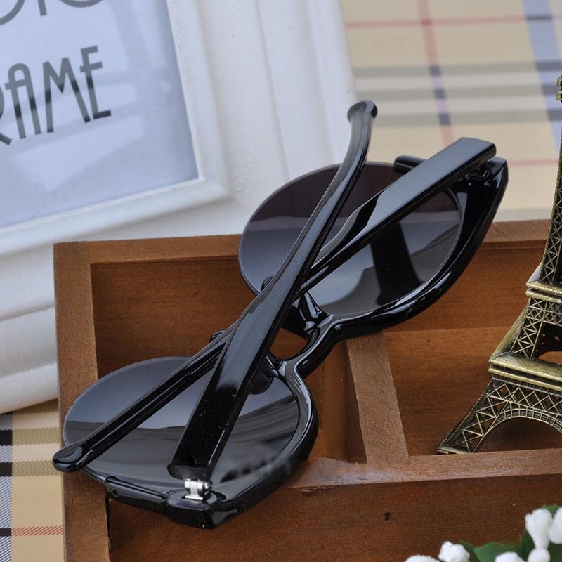 Kacamata Hitam Murah Vintage Cat Eye UV400 - Hitam