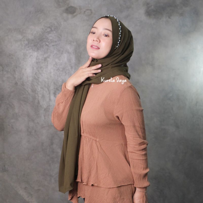 Pashmina Tali Instan Payet Diamond Strech Elastis Premium Pasmina Pesta Bando Swarosky Realpict Original PashminaPesta-2