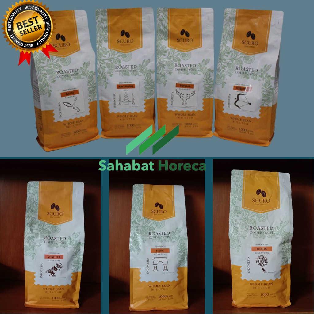 

Biji Kopi Scuro Single Origin Arabica Coffee Bali Kintamani - 1 Kg -08