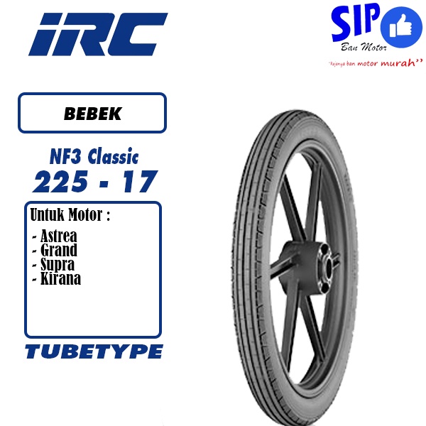 Ban IRC NF3 225 17 universal motor bebek tubetype bukan tubeless