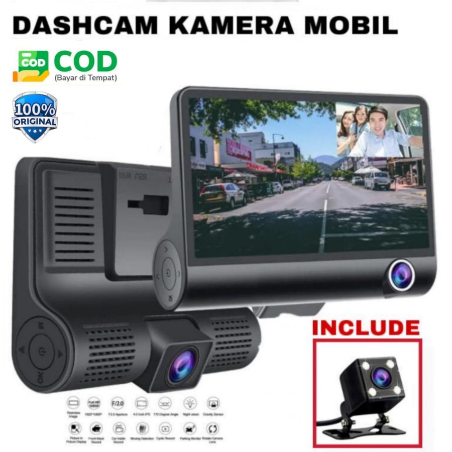 Jual Kamera Mobil 3Kamera Dalam 1mobil Kamera DVR Dash Cam Dan Rear ...