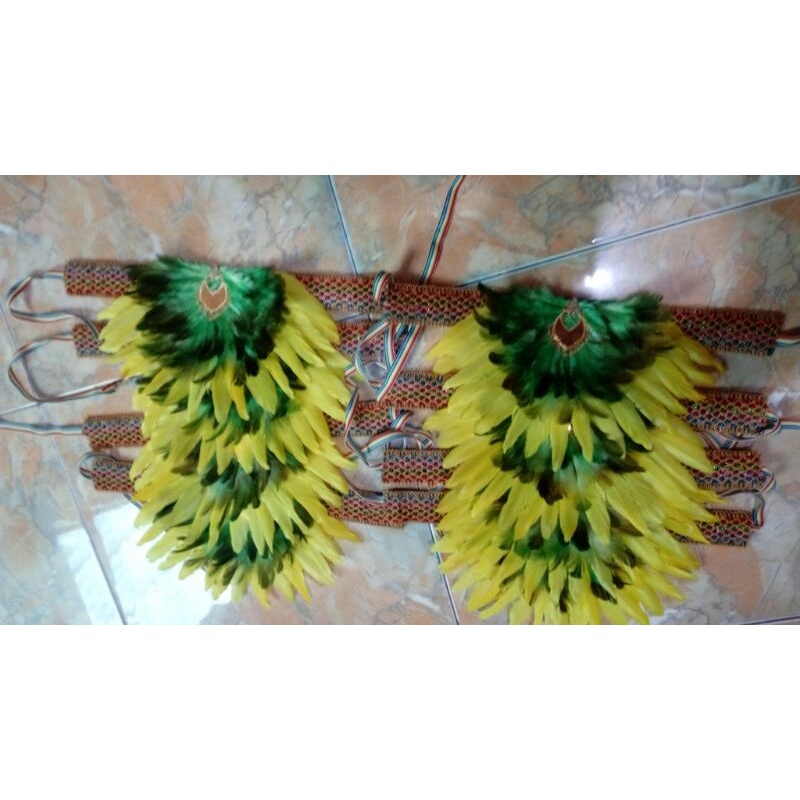 Mahkota tari bulu headpiece