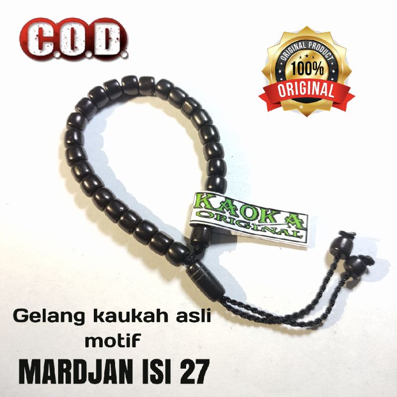 Gelang kaukah asli motif Mardjan isi 27 (ORIGINAL KAUKAH)