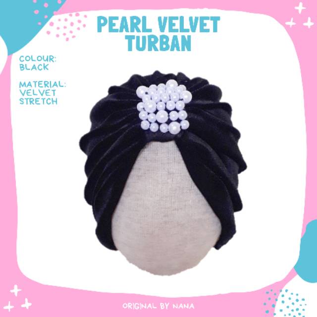 Turban Puput Mutiara | Turban Anak | Turban Bayi | Alus Collection | BISA C.O.D