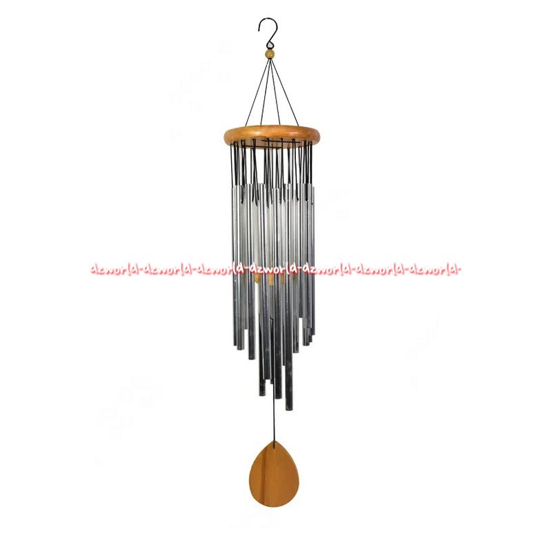 Krisgarden Windchime Historia 62cm Silver Genta Angin Lonceng