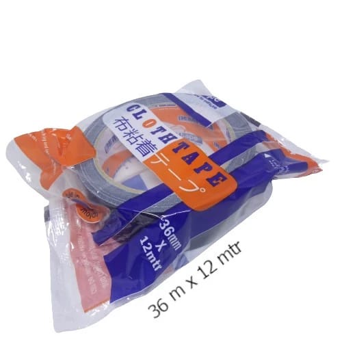 

Lakban Hitam Berry Cloth Tape 36 mm x 12 M HIgh Quality