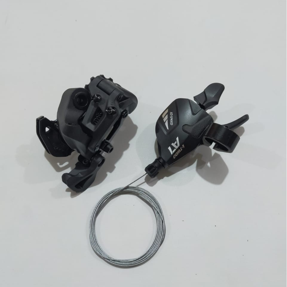 L-TWOO mini groupset 10 speed Ltwoo A7 shifter kanan dan RD type short cage sepeda MTB, lipat