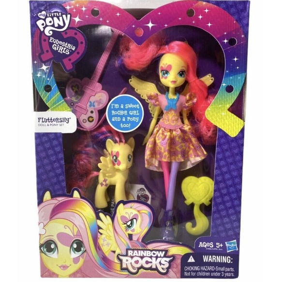 My Little Pony Equestria Girls Rainbow Rocks Fluttershy Doll with Pony
