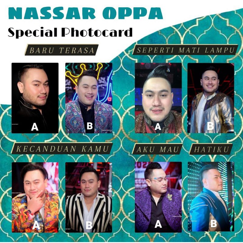 PHOTOCARD NASSAR OPPA SPECIAL EDITION