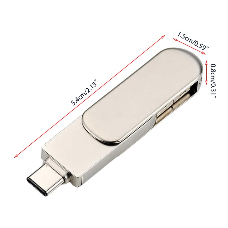 3 In 1 Flash Drive U Disk Usb 3.0 Tipe C 32 / 64 / 128gb Untuk Android