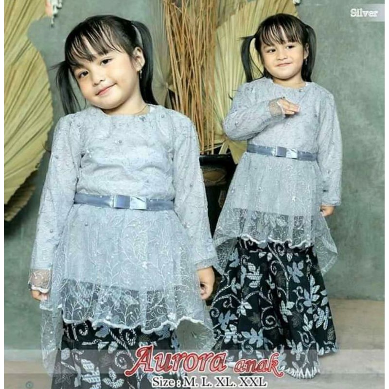 SETELAN KEBAYA AURORA ANAK TILLE / KEBAYA ANAK SD / KEBAYA TILLE ANAK