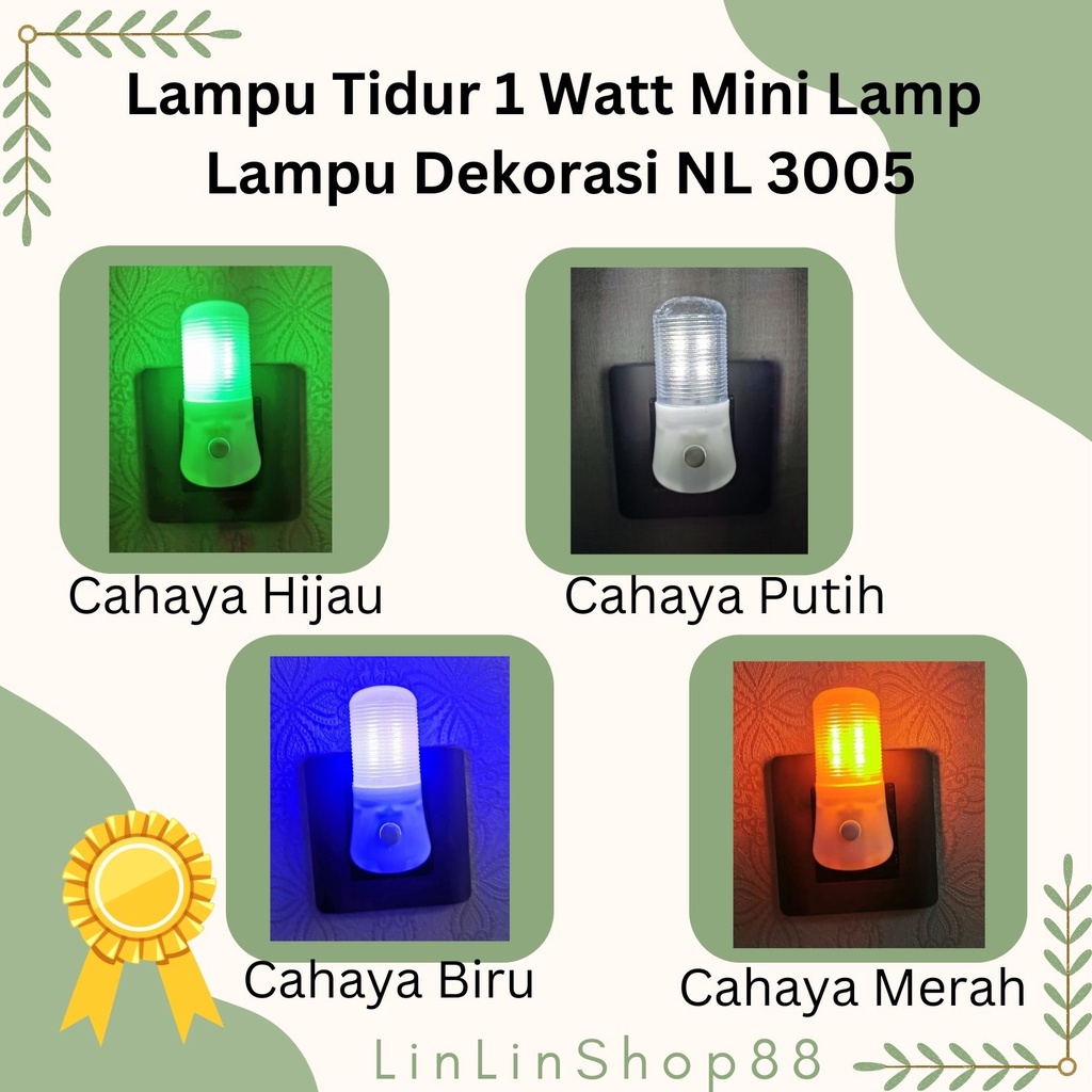 Lampu Tidur 1 Watt Mini Lamp Lampu Dekorasi NL 3005