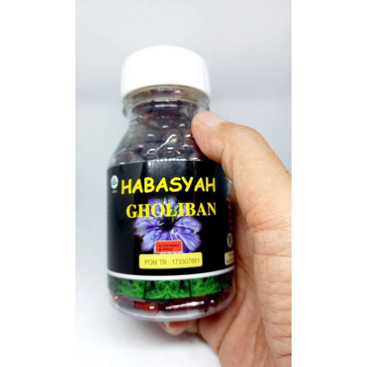 

Gholiban Habasyah Oil / Minyak Habbatussauda / Nigela Sativa Oil Isi 210 Kapsul