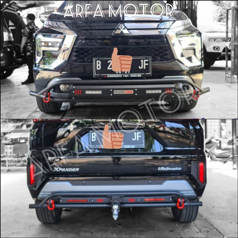 Paket Tanduk Depan Belakang Xpander 2022 Cobra Bumper Depan Belakang Xpander 2022 model Cobra Besi