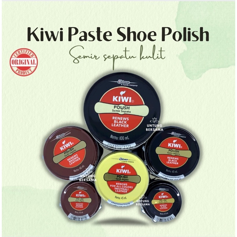 ♥️ UB ♥️ KIWI SEMIR SEPATU HITAM 100ml KIWI PASTE SP SHOE POLISH SEMIR SEPATU BLACK