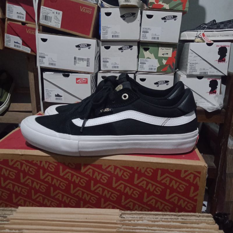 VANS STYLE 112 PRO BLACK WHITE SECOND ORIGINAL
