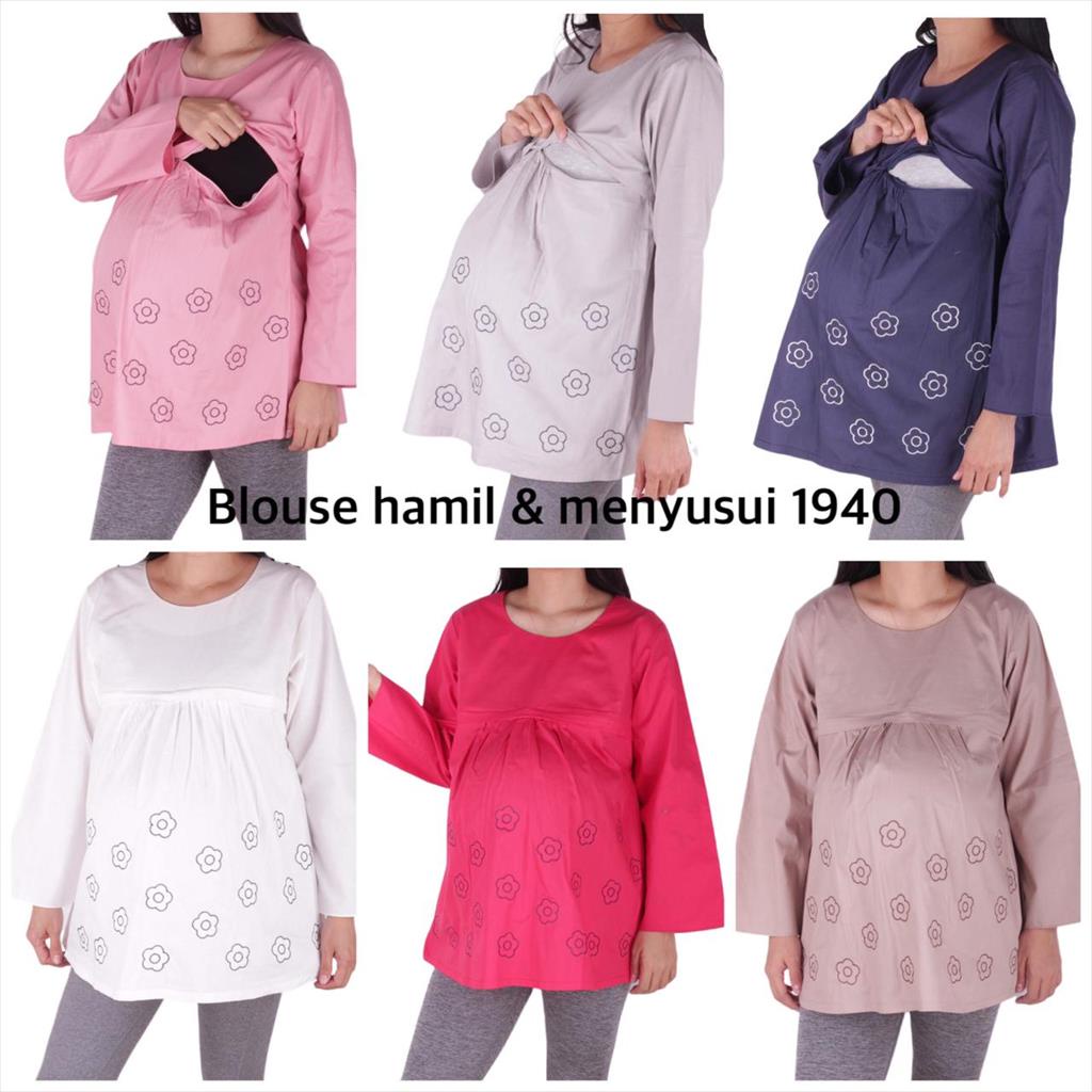 Baju Hamil Blouse Hamil Menyusui B1940