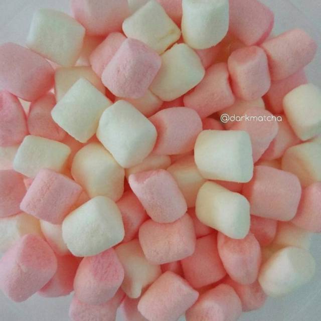 

Mini Marshmallow pink putih topping taburan minuman dessert