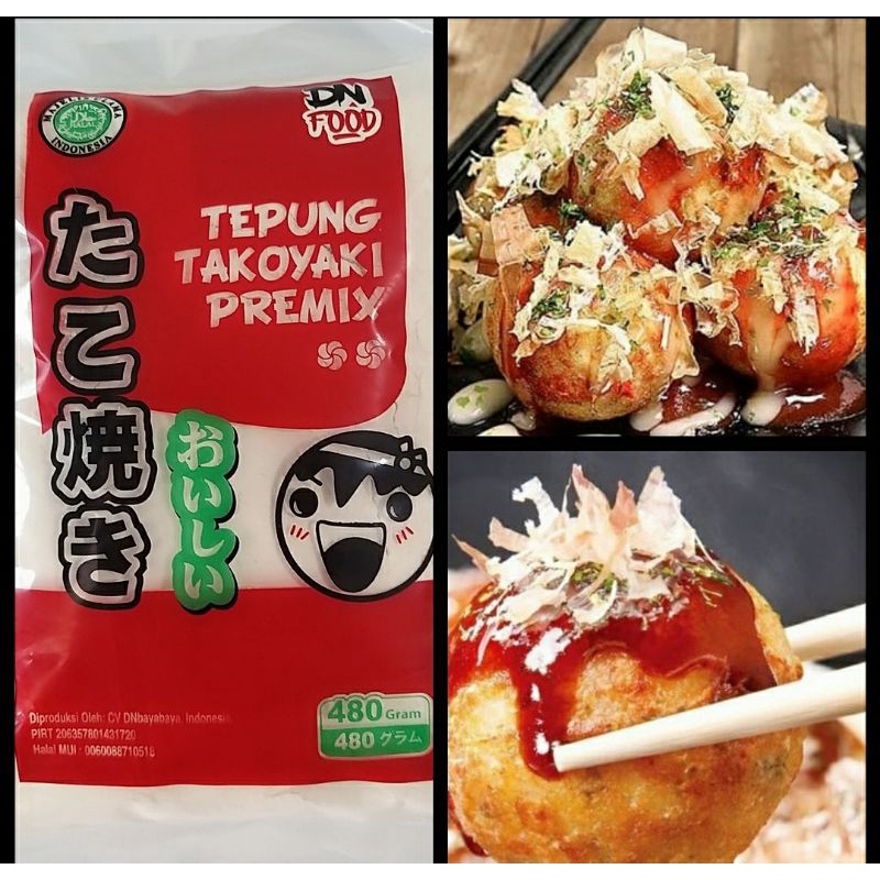 ✔MURAH Tepung Takoyaki Instan 480gr / Tepung Takoyaki Premik / Takoyaki