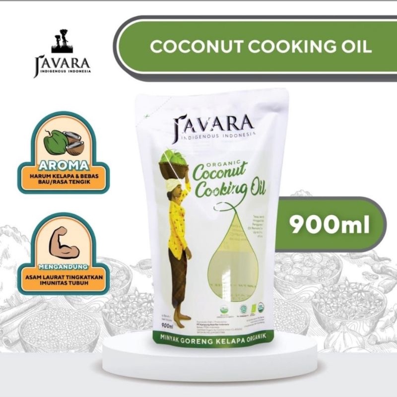 

Javara Coconut Cooking Oil Non Aroma (Pouch) - 900 ml