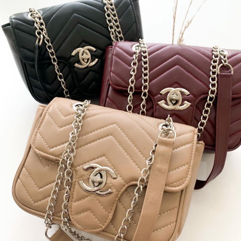 CASI SILVER BAG/TAS SELEMPANG/TAS WANITA