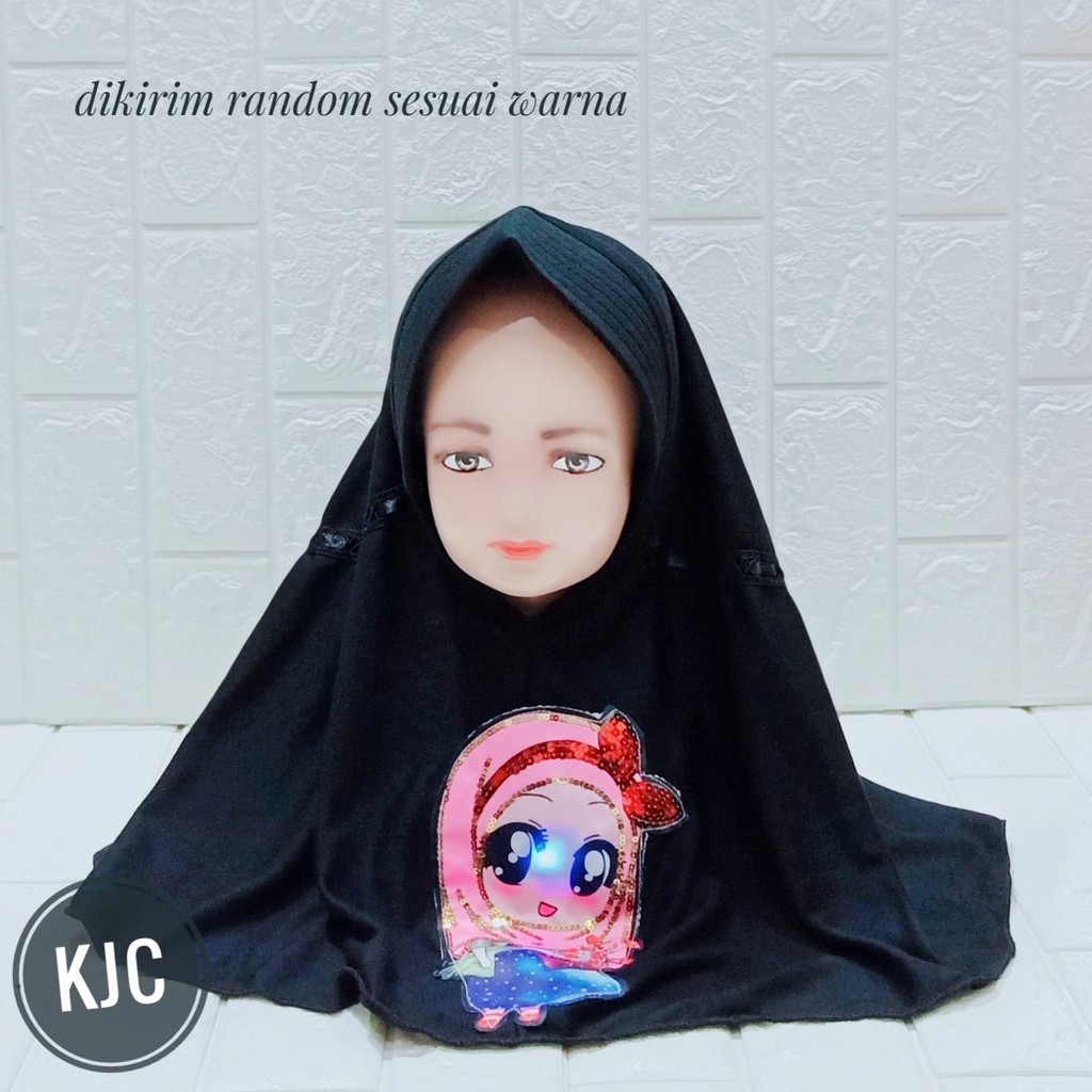 KIANJAYACOLLECTION89 - HIJAB JILBAB ANAK PEREMPUAN LED BISA NYALA LUCU PALING MURAH !!!