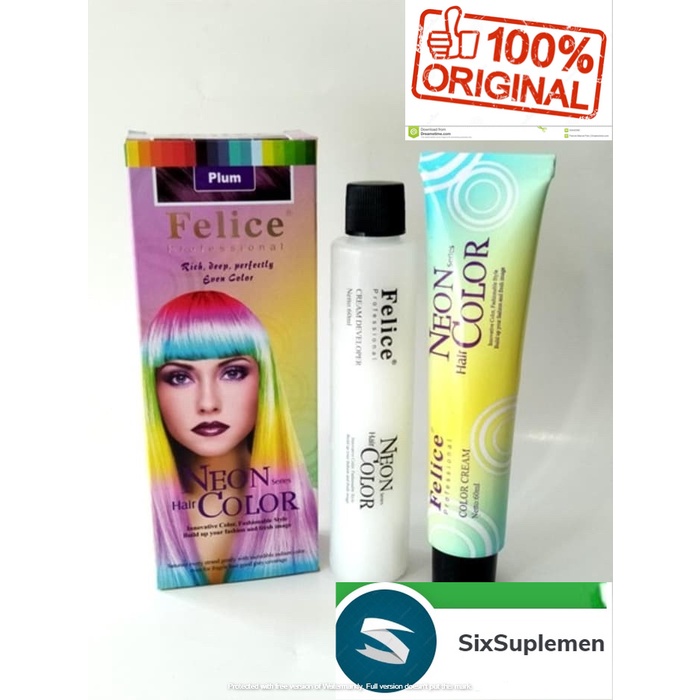 Felice Cat Rambut Semir Professional Neon Series Hair Color