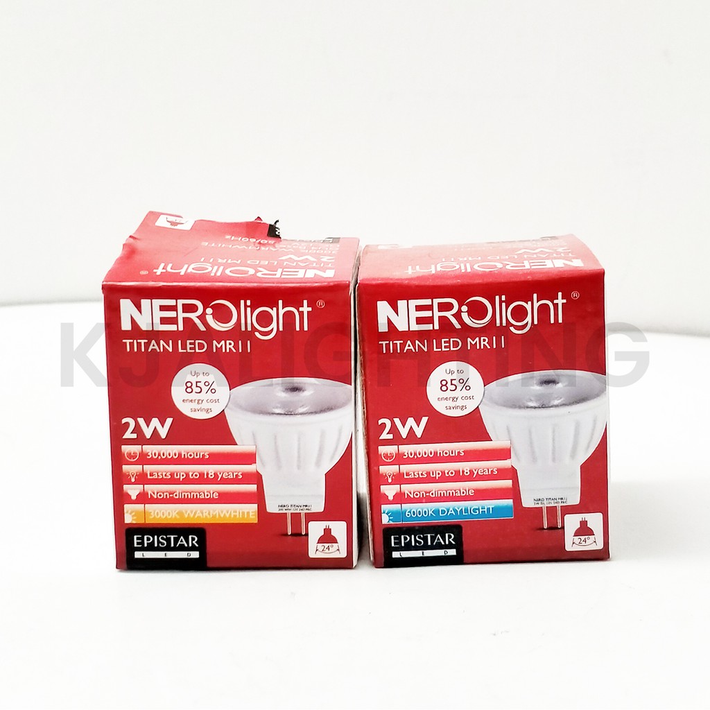 NERO LAMPU MR 11 2W 2 WATT GU 5.3 12VDC