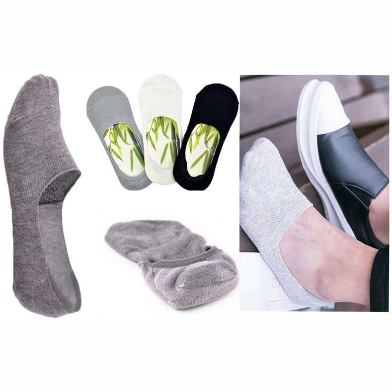 BAMBOO Kaos Kaki Pendek Invisible Bawah Mata Kaki 6 Pasang - A11319CZ