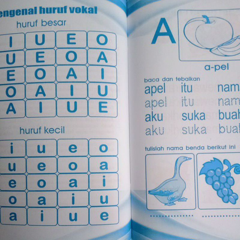 Buku Aku Tahu Baca Tulis Huruf &amp; Kata Metode Aktif Cepat Tepat dan Cermat