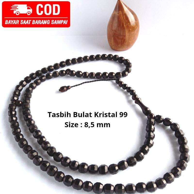 Tasbih bulat kristal uk.8.5