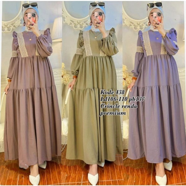Olavia Dress/ Casual Dress Wanita / Casual Dress Terbaru / Casual Dress Kekinian / Gamis Casual Dress / Gamis Casual / Gamis Terbaru / Ootd Muslim / Gamis 2022 / Dress Terbaru 2022 /  Pakaian Wanita Terbaru / Dress Crinkle / Gamis Crinkle