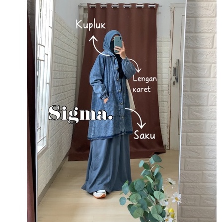 JAKET DENIM SYAR'I BY ARUNA-7
