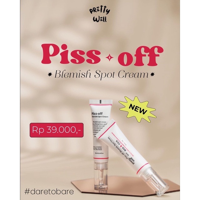 PRETTYWELL PISS-OFF BLEMISH SPOT CREAM (ACNE SPOT)