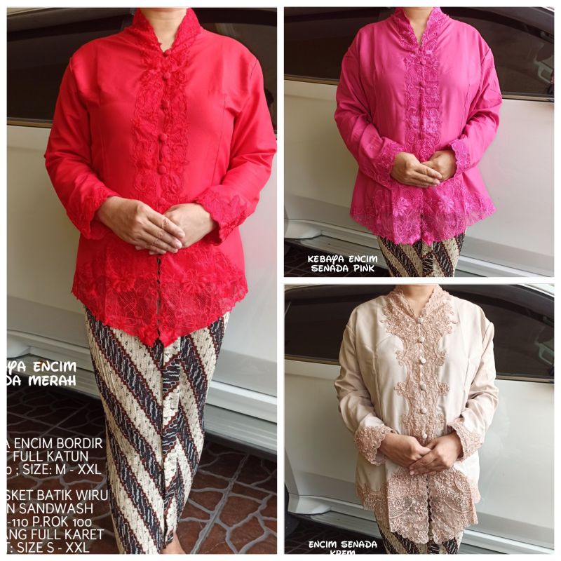 KEBAYA ENCIM BORDIR | KEBAYA ENCIM MODERN | KEBAYA ENCIM BORDIR SENADA | KEBAYA WISUDA | KEBAYA MODE