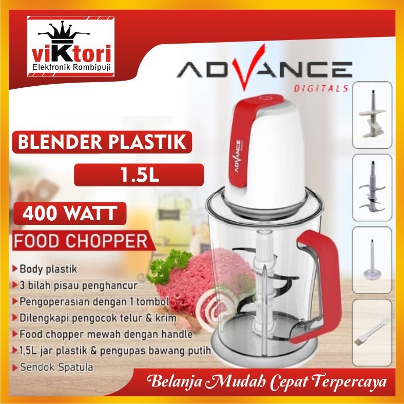 CHOPPER ADVANCE CHP15 / CHOPPER BLENDER ADVANCE / CHOPPER PLASTIK ADVANCE / FOOD CHOPPER ADVANCE