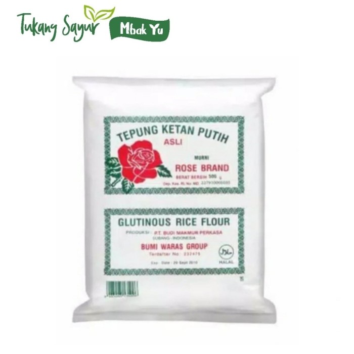 

Ketan-Beras-Tepung- Tepung Ketan Putih Rose Brand 500Gr -Tepung-Beras-Ketan.