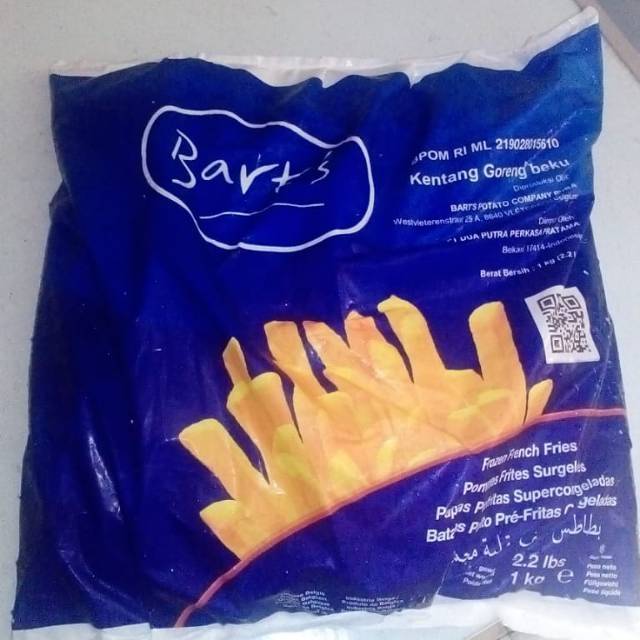 

Kentang Barts berat 1kg