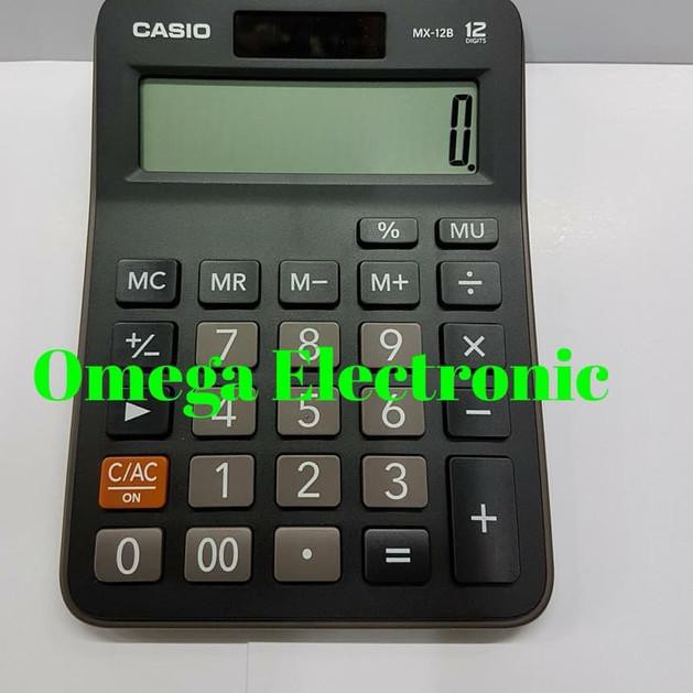 

pqd--573 Casio MZ 12S - Kalkulator Meja - Hitam
