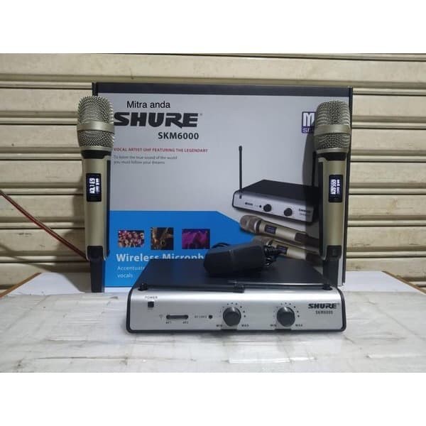 Mic Wireless Shure SKM 6000 2 Mic Handdled-pegang pegang