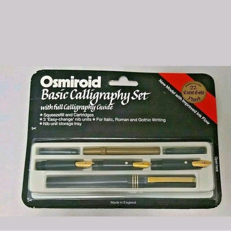 

osmiroid basic set 22 carat gold plated nib