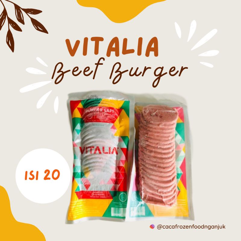 

Vitalia Beef Burger mini isi 20