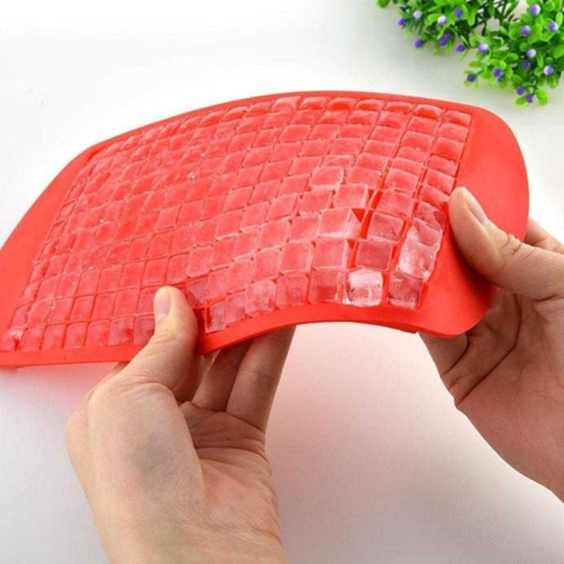 Silicone Cetakan Es Batu 160 Ice Cube Kecil BPA Free Silikon Anti Pecah Pudding Alat Cetak Karet