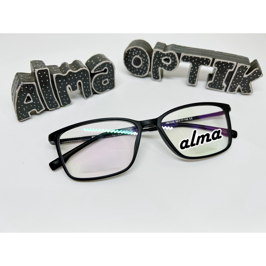 kacamata bisa dengan lensa BLUESACROMIC, BLUECROMIC, BLUERAY, PHOTOCROMIC, BLUESATIN | optik alma
