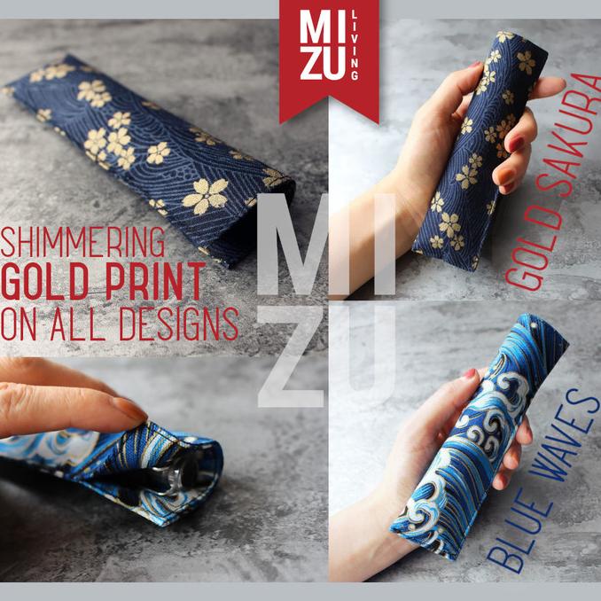 

MIZU YUKATA Gold Pen Kimono Sleeve Pencil Case Fountain Pen Protector