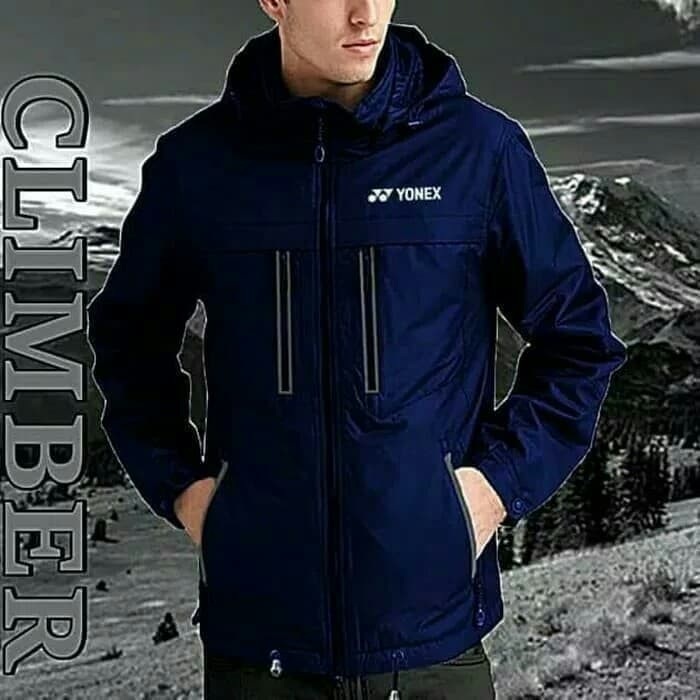 JAKET BADMINTON CLIMBER YONEX NAVY OUTDOOR SPORT WATERPROOF ORIGINAL - -